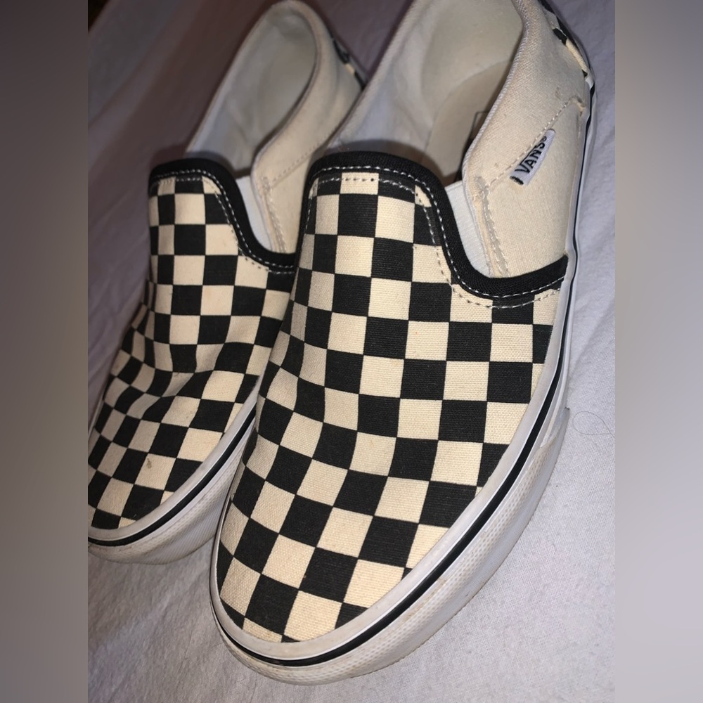 VANS Checkered Slip Ons